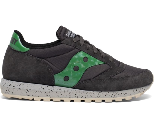 Tenis Saucony Jazz 81 Unisexo Zapatos Originales Negras / Crystal / Verde México MX-453-HQ